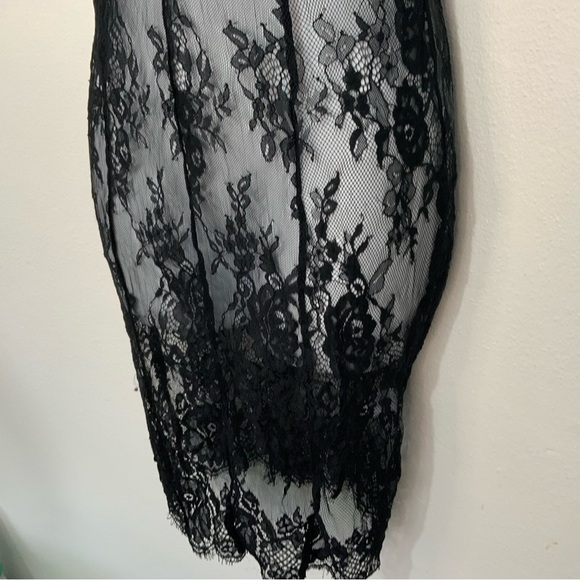 Fashion Nova Black Lace Dress Lingerie NWT - Picture 6 of 11